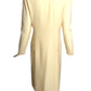 CHRISTIAN DIOR- AS IS 1980s Ivory Wool Dress, Size 6
