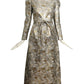 MALCOLM STARR- 1960s Metallic Brocade Evening Gown, Size 6