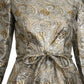MALCOLM STARR- 1960s Metallic Brocade Evening Gown, Size 6
