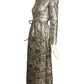 MALCOLM STARR- 1960s Metallic Brocade Evening Gown, Size 6