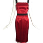 DOLCE & GABBANA- Red Satin Wiggle Dress, Size 6