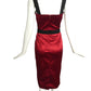 DOLCE & GABBANA- Red Satin Wiggle Dress, Size 6