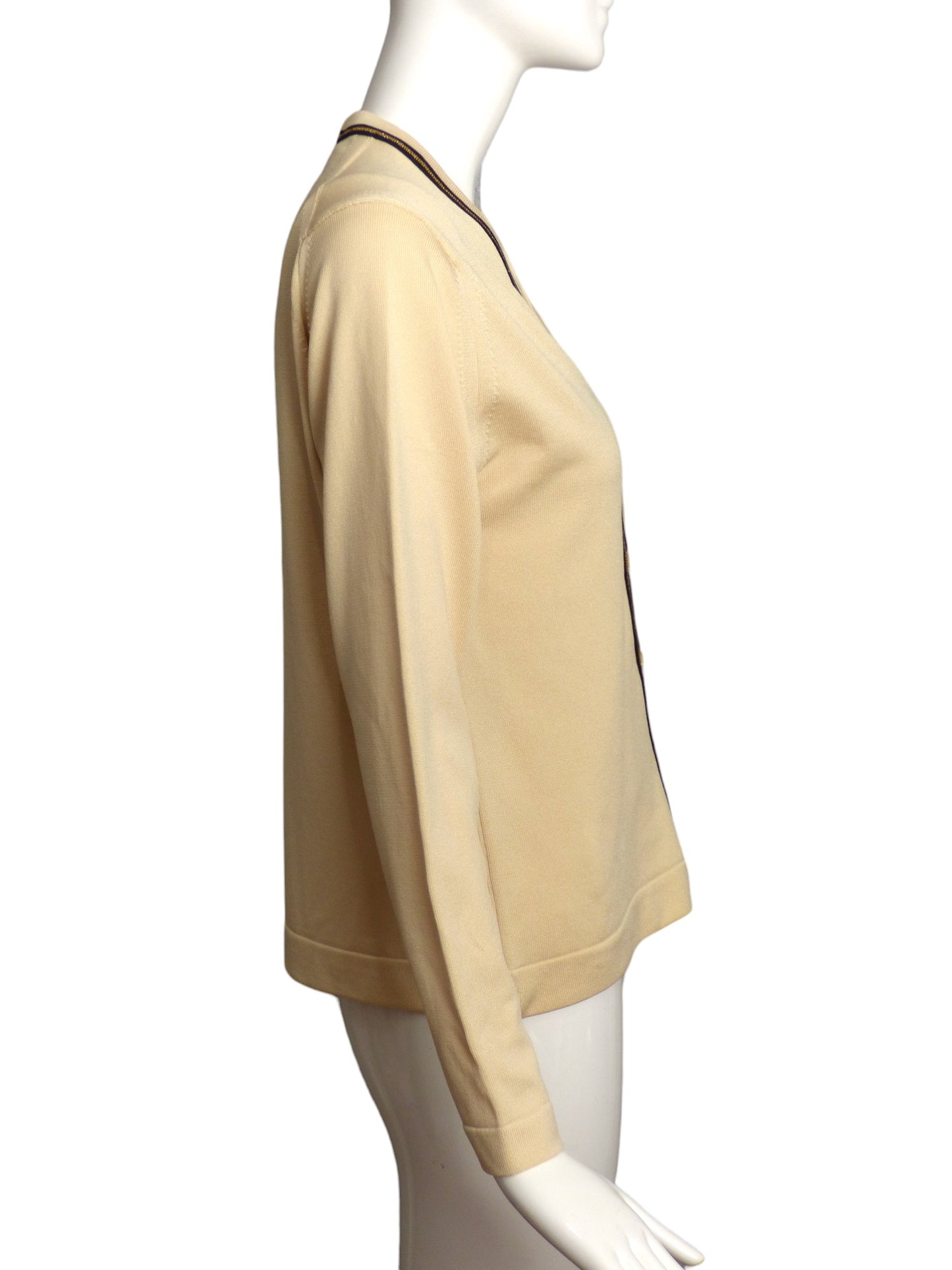 GIVENCHY- 1970s Ivory Sweater Ensemble, Size 8