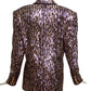 BALMAIN- NWT Gold & Black Sequin Stripe Blazer, Size 10