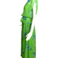 ADELE SIMPSON- 1970s 2pc Green Chiffon Dress, Size 2