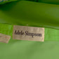 ADELE SIMPSON- 1970s 2pc Green Chiffon Dress, Size 2