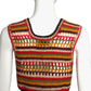 ADOLFO- 1960s Multi Color Knit Vest, Size 2