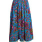 YVES SAINT LAURENT-  1970s Multi Color Wool Print Skirt, Size 6