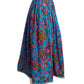 YVES SAINT LAURENT-  1970s Multi Color Wool Print Skirt, Size 6