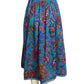 YVES SAINT LAURENT-  1970s Multi Color Wool Print Skirt, Size 6