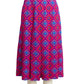 YVES SAINT LAURENT-  1980s Wool Geo Print Skirt, Size 4