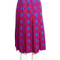 YVES SAINT LAURENT-  1980s Wool Geo Print Skirt, Size 4