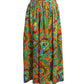 YVES SAINT LAURENT-  1970s Multi Color Floral Print Skirt, Size 6