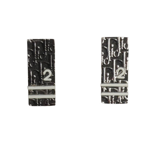 CHRISTIAN DIOR- Trotter Enamel Clip On Earrings