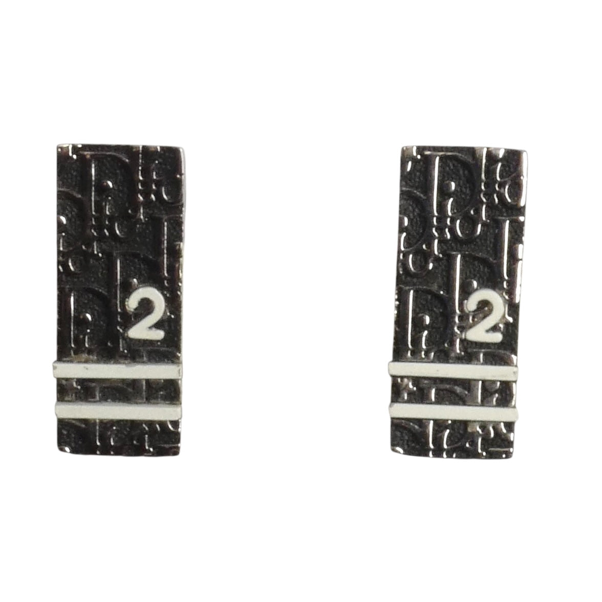 CHRISTIAN DIOR- Trotter Enamel Clip On Earrings