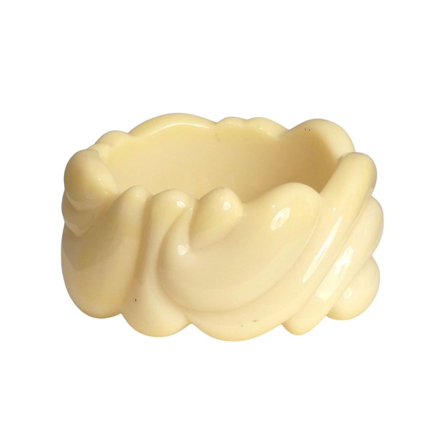 YVES SAINT LAURENT Ivory Acrylic Bangle