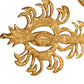 YVES SAINT LAURENT- 1980s Gold & Rhinestone Hinged Drop Brooch