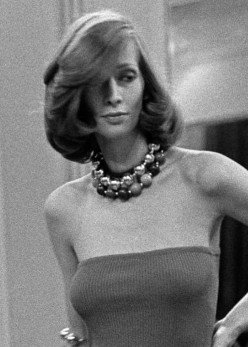 YVES SAINT LAURENT- 1973 Multi Color Plastic Bead Necklace
