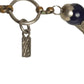 YVES SAINT LAURENT- 1970s Blue Bead & Metal Fishscale Necklace