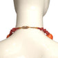 YVES SAINT LAURENT- 1980s Coral Rope Bead Necklace