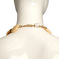 YVES SAINT LAURENT- 1984 Lucite & Metal Disc Necklace