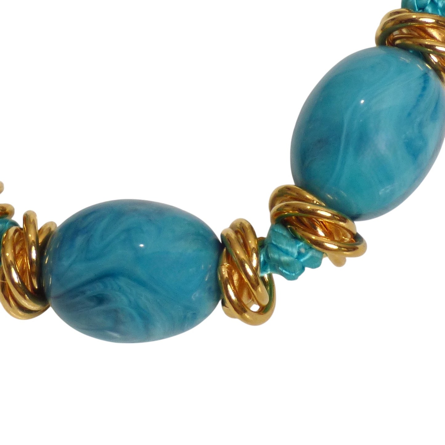 YVES SAINT LAURENT- 1980s Resin Bead Necklace