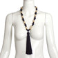 YVES SAINT LAURENT- 1980s Pearl & Bead Tassel Necklace