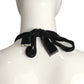 YVES SAINT LAURENT- 1980s Black Crystal Multi Strand Necklace