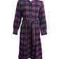 YVES SAINT LAURENT- 1980 Wool Plaid Dress, Size 8