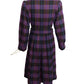 YVES SAINT LAURENT- 1980 Wool Plaid Dress, Size 8