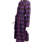 YVES SAINT LAURENT- 1980 Wool Plaid Dress, Size 8