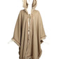 YVES SAINT LAURENT- 1970s Beige Wool Fringed Cloak, Size 10