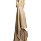 YVES SAINT LAURENT- 1970s Beige Wool Fringed Cloak, Size 10