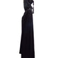 SAINT LAURENT- 1970s Black Velvet Hooded Cape, One Size