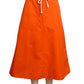 COURREGES- 1980s Orange Sailor Skirt, Size 8