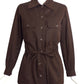 Yves Saint Laurent- 1970s Brown Cotton Safari Jacket, Size 6