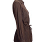 Yves Saint Laurent- 1970s Brown Cotton Safari Jacket, Size 6