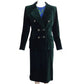 YVES SAINT LAURENT- 1994 4pc Haute Couture Velvet Skirt Suit, Size 8