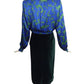 YVES SAINT LAURENT- 1994 4pc Haute Couture Velvet Skirt Suit, Size 8