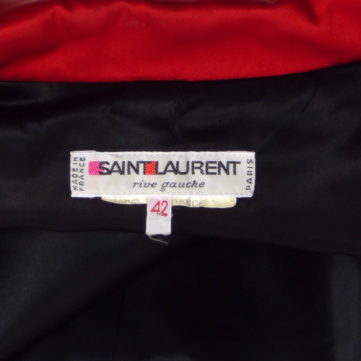 YVES SAINT LAURENT- 1988 Black Wool & Sequin Jacket, Size 12