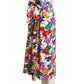 YVES SAINT LAURENT- 1985 Cotton Floral Print Skirt, Size 8