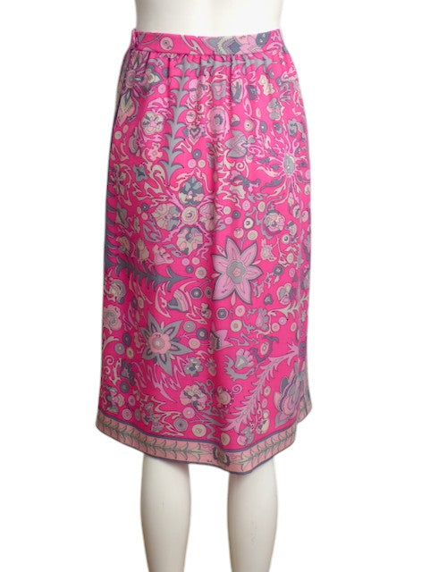 EMILIO PUCCI- 1970s 2pc Skirt Ensemble, Size 8