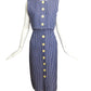 YVES SAINT LAURENT- 1992 Cotton Stripe Skirt Ensemble, Size 4