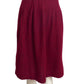 YVES SAINT LAURENT- 1970s Burgundy Wool Knit Skirt Ensemble, Size 6