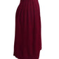 YVES SAINT LAURENT- 1970s Burgundy Wool Knit Skirt Ensemble, Size 6