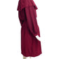 YVES SAINT LAURENT- 1970s Burgundy Wool Knit Skirt Ensemble, Size 6