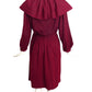 YVES SAINT LAURENT- 1970s Burgundy Wool Knit Skirt Ensemble, Size 6