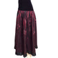 YVES SAINT LAURENT- 1980s Silk Taffeta & Velvet Skirt, Size 6