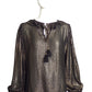 Yves Saint Laurent- 1970s Metallic Peasant Blouse, Size 6