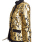 YVES SAINT LAURENT- 19806 Quilted Metallic Jacket, Size 8